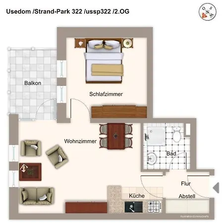 Strand-park Strand-park 322 公寓 塞巴特黑灵斯多夫